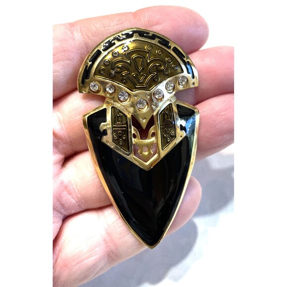 Vintage Designer Signed Berebi Earrings Bold Large Statement Chunky 80s - Picture 7 of 10